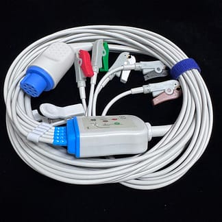 5 Leads GE Datex Ohmeda ECG EKG Cable Compatible AS/3 CS/3 Cardiocap 1/2/5
